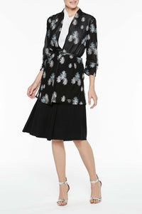 Woven Firecracker Jacket Color Black/Iceberg Blue/Mercury Grey