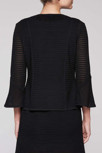 Fitted Mitre Stripe Jacket Color Black