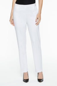 White Straight Leg Lined Pant Color White