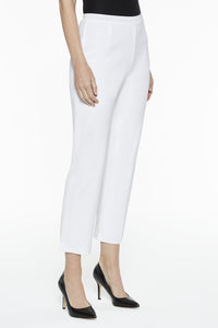 White Ankle Lined Pant Color White