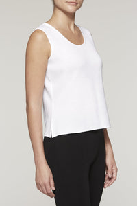 White Scoop Neck Tank