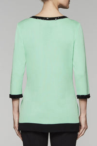 Gem Accented Tunic Color Herb/Black