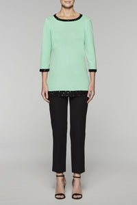 Gem Accented Tunic Color Herb/Black