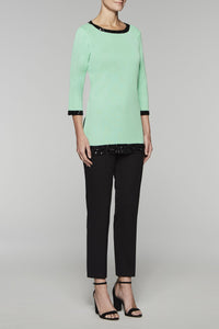 Gem Accented Tunic Color Herb/Black