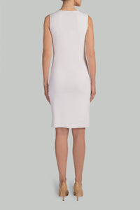 Lined Demi Dress Color White
