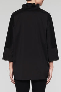 Breezy Ruffle Tunic Color Black