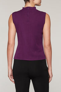 Jelly Mock Neck Tank Color Jelly/Black/Chai