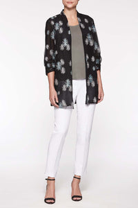 Woven Firecracker Jacket Color Black/Iceberg Blue/Mercury Grey