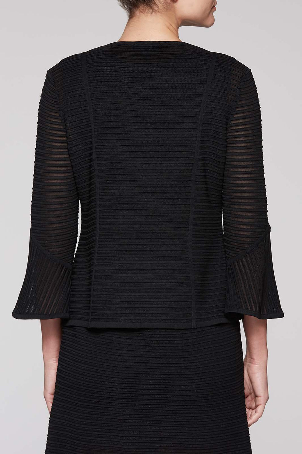 Fitted Mitre Stripe Jacket Color Black