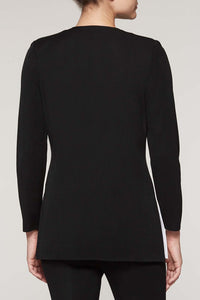 Whipstitch Trim Jacket Color Black/Sunrays/White