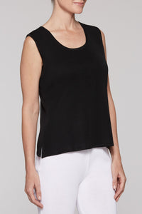 Scoop Neck Tank Color Black