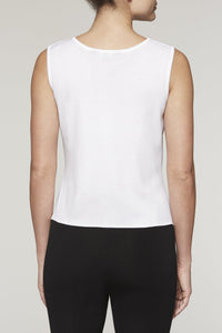 White Scoop Neck Tank