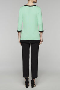 Gem Accented Tunic Color Herb/Black