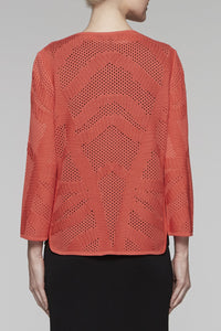 Zinnia Eyelet Cardigan Color Zinnia