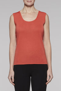 Zinnia Scoop Neck Tank Color Zinnia