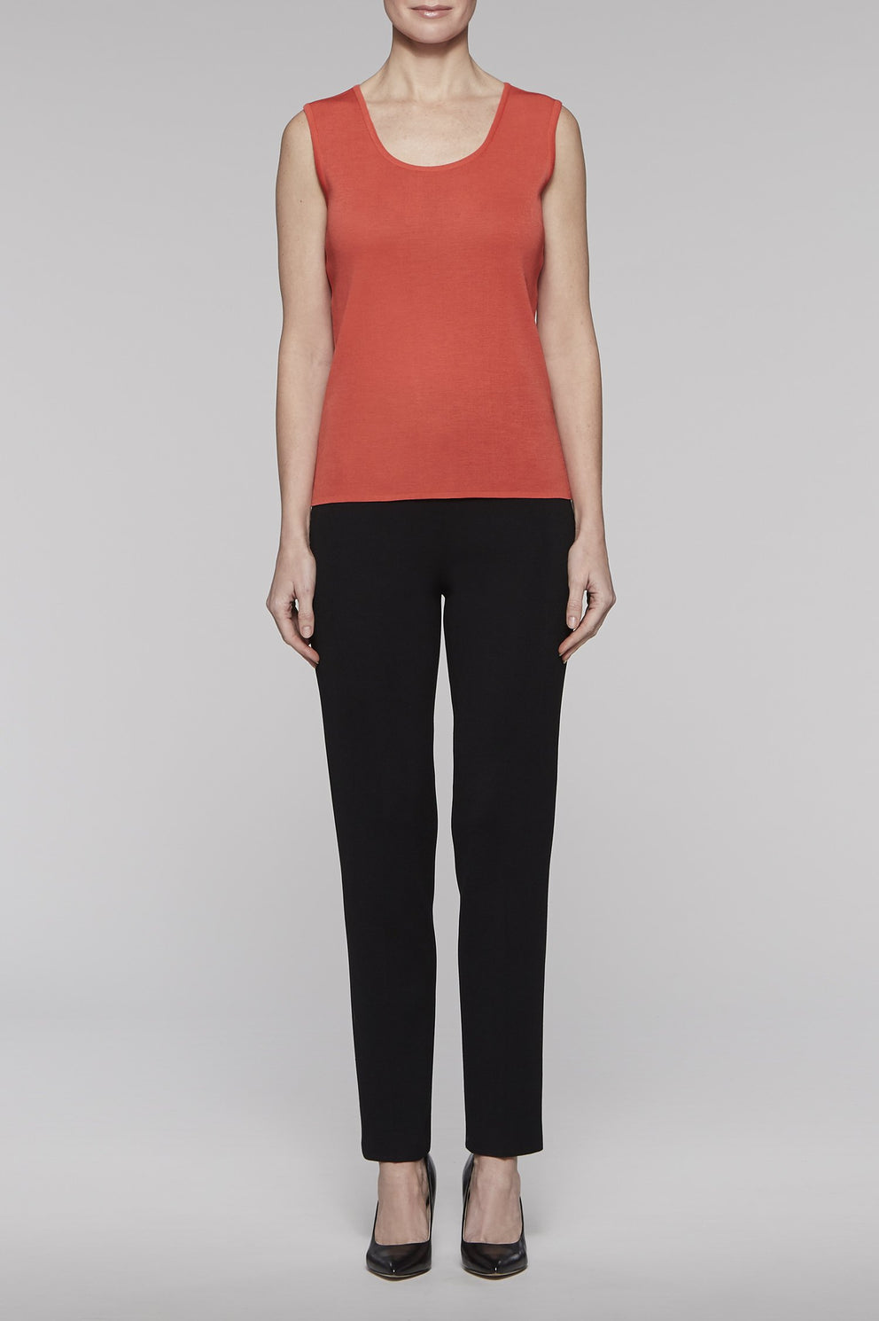 Zinnia Scoop Neck Tank Color Zinnia